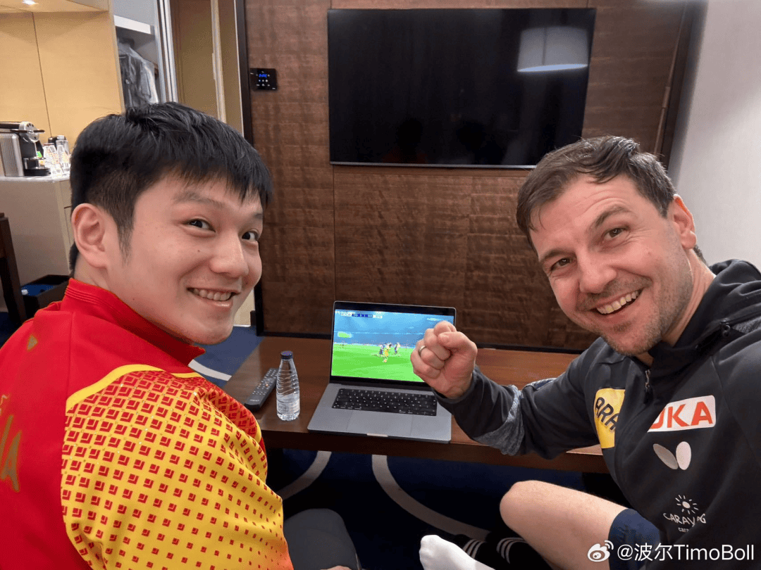 法国乒乓球队强势德国乒乓球队，波尔一己之力扛起全队